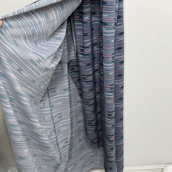 Toad & Co Women's Size L Sunkissed Maxi Floral Dress Blue/Purple Wrap Cut Out - Picture 8 of 14